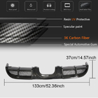 Porsche Boxster/Cayman 982 (718) 2016- Heckdiffusor V1 für Heckstoßstange (2016-2019, Carbon) Foto 6