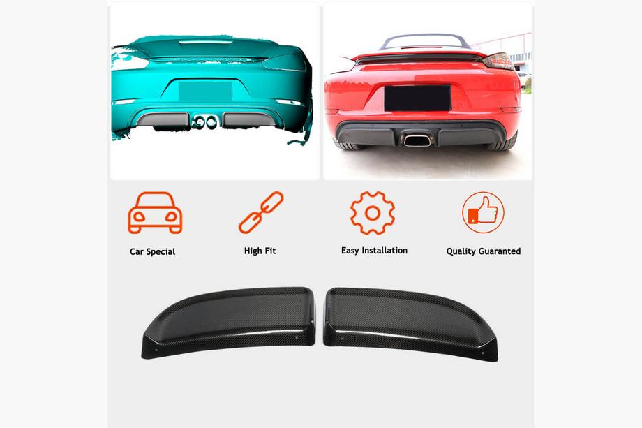 Porsche Boxster/Cayman 982 (718) 2016- Heckdiffusor V2 (2016-2019, Carbon) Foto 2