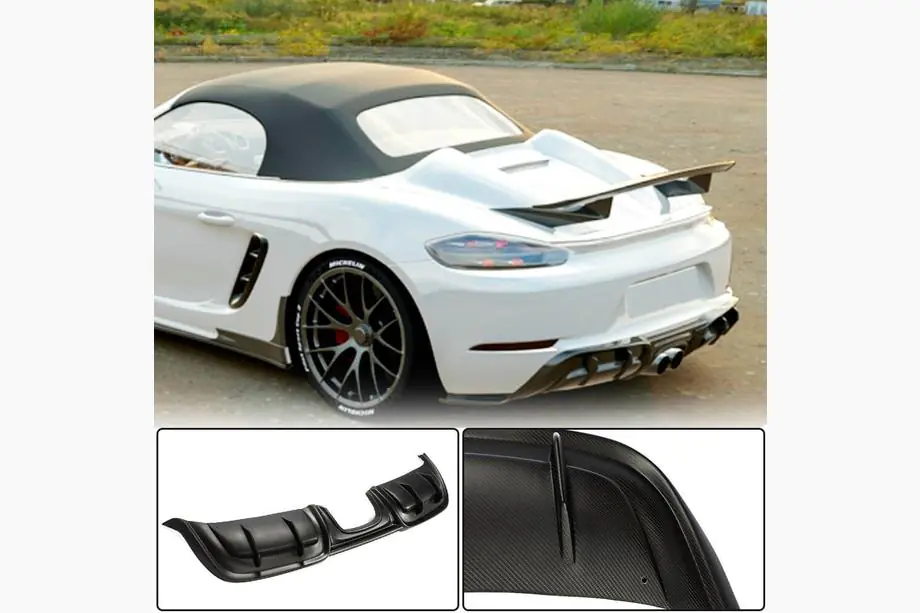 Porsche Boxster/Cayman 982 (718) 2016- Heckdiffusor V3 (2016-2019, Carbon) Image