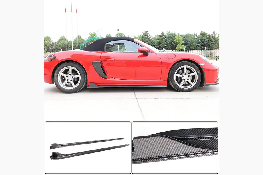 Porsche Boxster/Cayman 982 (718) 2016- Seitenschweller V1 (2016-2019, Carbon) Image