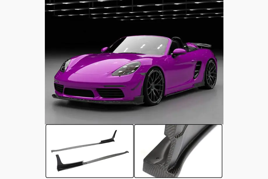 Porsche Boxster/Cayman 982 (718) 2016- Seitenschweller V2 (2016-2019, Carbon) Image