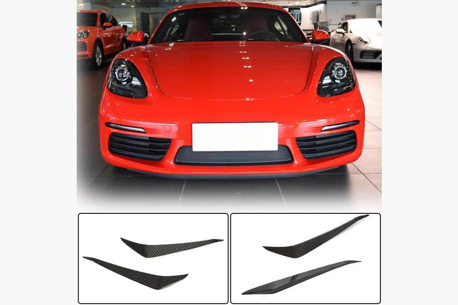 Porsche Boxster/Cayman 982 (718) 2016- Frontstoßstangenlippe (Carbon) Image