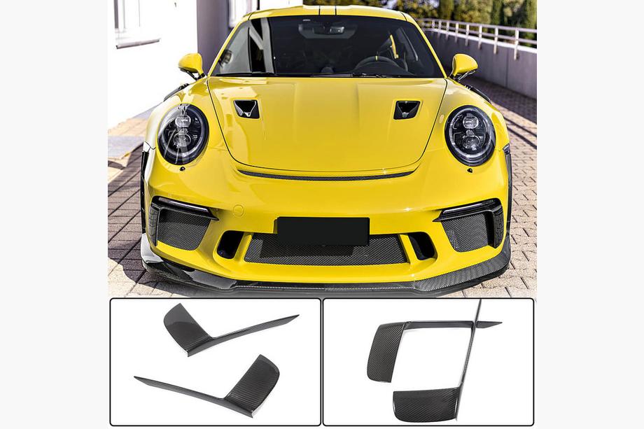 Porsche 911 (991) 2011–2019 Frontstoßstangenaufsätze V2 (für GT3 (RS) 2017-2019, Carbon) Image