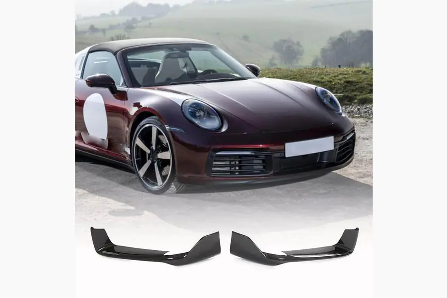 Porsche 911 (992) 2018– Frontstoßstangen Flaps aus Carbon für Carrera 4 S 4S Image