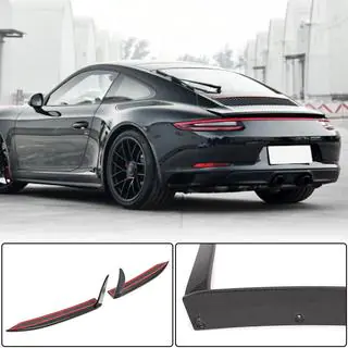 Heckstoßstangenabdeckungen für Carrera 4 GTS 2017-2018, Carbon Foto 1