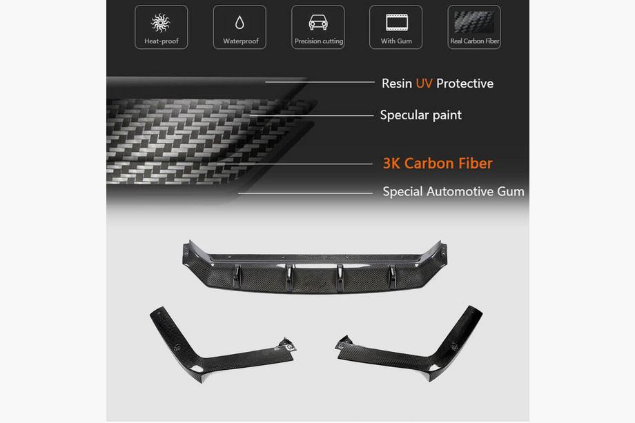 Porsche Cayenne 2018- Heckdiffusor für Heckstoßstange (2018-2023, Carbon) Foto 8