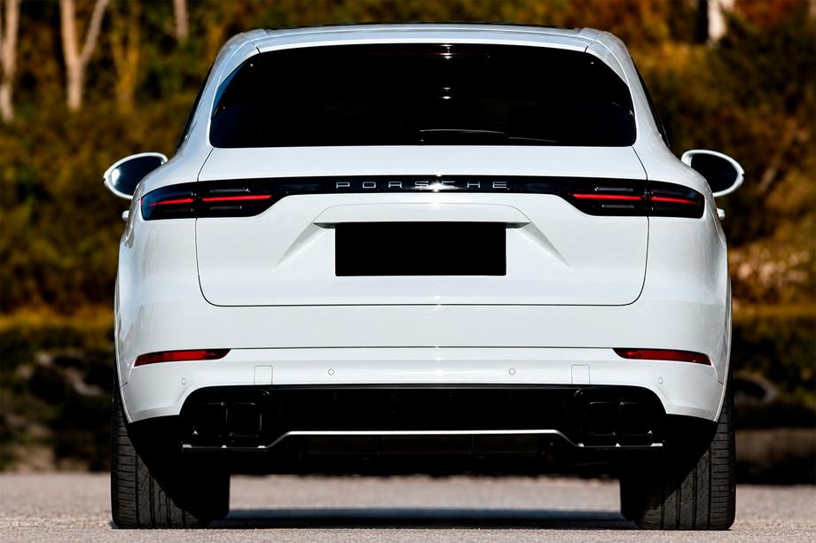 Porsche Cayenne 2018- Heckdiffusor für Heckstoßstange (2018-2023, Carbon) Foto 2