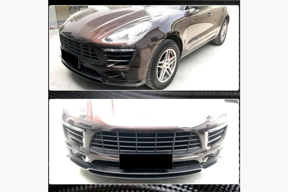 Porsche Macan 2014-2024 Frontspoiler Lippe V2 (2014-2018, Carbon) Foto 3