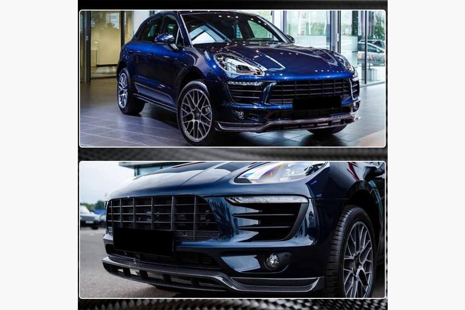 Porsche Macan 2014-2024 Frontspoiler Lippe V2 (2014-2018, Carbon) Foto 4