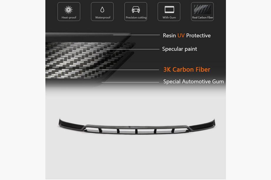 Porsche Macan 2014-2024 Frontspoiler Lippe V2 (2014-2018, Carbon) Foto 5