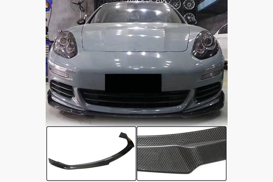 Porsche Panamera 2009-2016 Frontstoßstange Lip Spoiler (für Base 2013-2016, Carbon) Foto 1