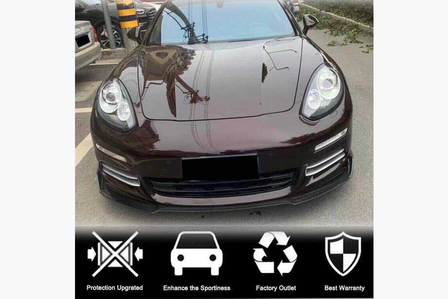 Porsche Panamera 2009-2016 Frontstoßstange Lip Spoiler (für Base 2013-2016, Carbon) Foto 3
