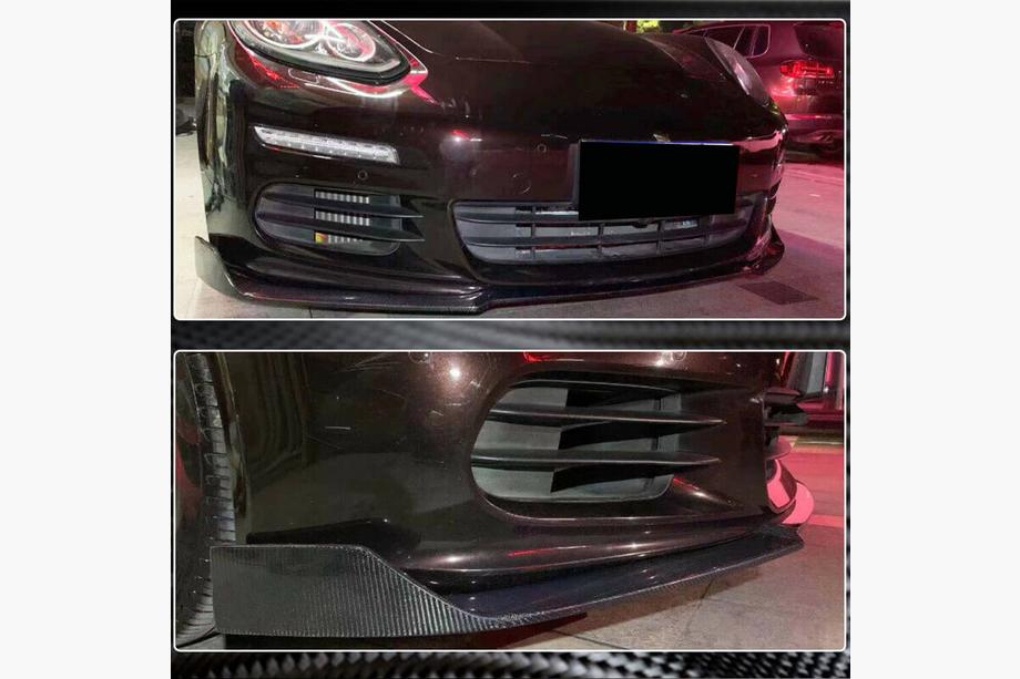Porsche Panamera 2009-2016 Frontstoßstange Lip Spoiler (für Base 2013-2016, Carbon) Foto 4
