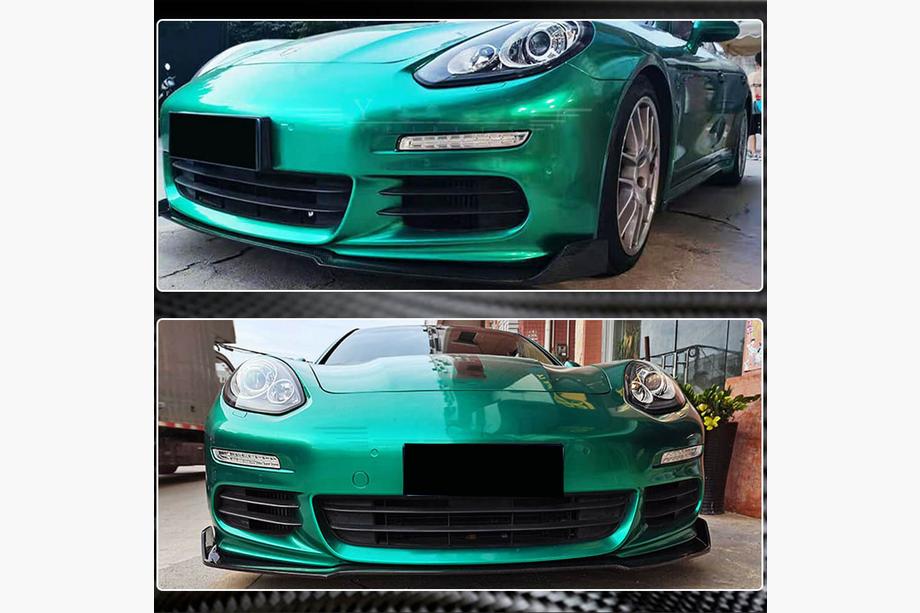 Porsche Panamera 2009-2016 Frontstoßstange Lip Spoiler (für Base 2013-2016, Carbon) Foto 5