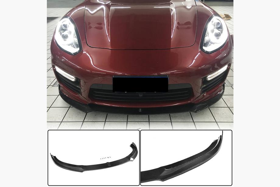Porsche Panamera 2009-2016 Frontlippe V1 für Stoßstange (für Turbo/Turbo S/GTS) Image