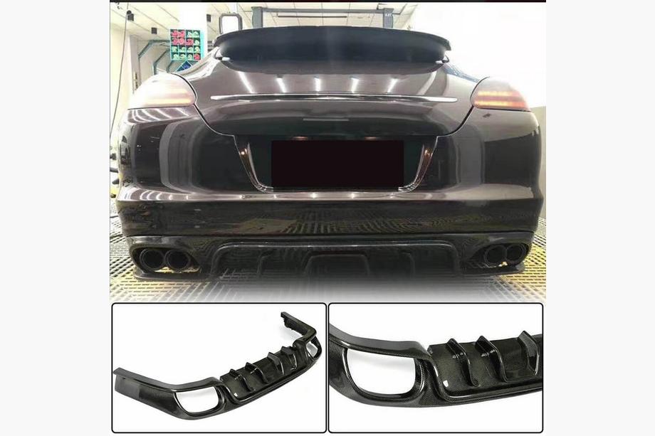 Porsche Panamera 2009-2016 Heckdiffusor Stoßstange (2009-2013, Carbon) Image