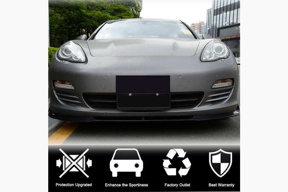Porsche Panamera 2009-2016 Frontstoßstange Lippe Aufsatz (für Base 2009-2013, Carbon) Foto 2
