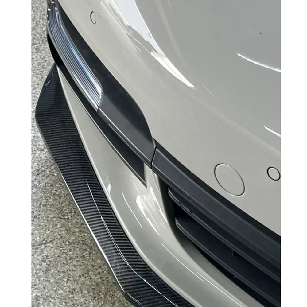 Porsche Panamera 2016-2023 Frontstoßstange Lippe Aufsatz (2016-2020, Carbon) Foto 7