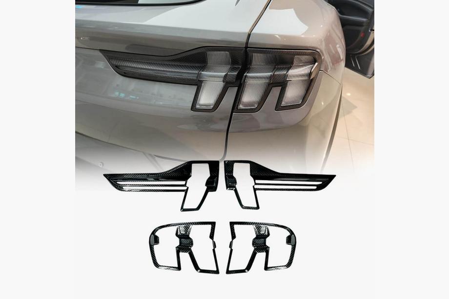 Ford Mustang E-mach 2020- Carbon Heckleuchten Abdeckungen Image