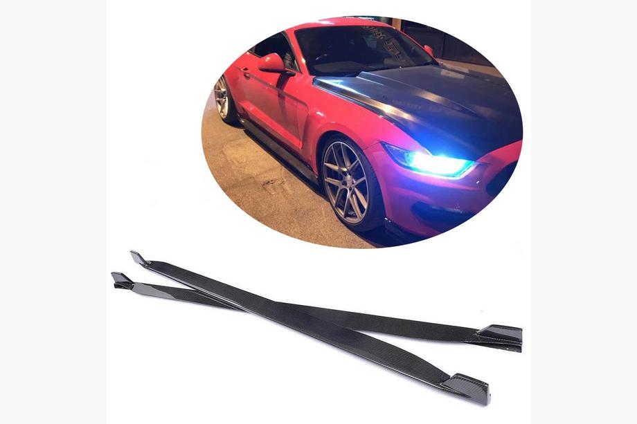 Ford Mustang 2015-2023 Seitenschweller V2 (Carbon) Foto 1