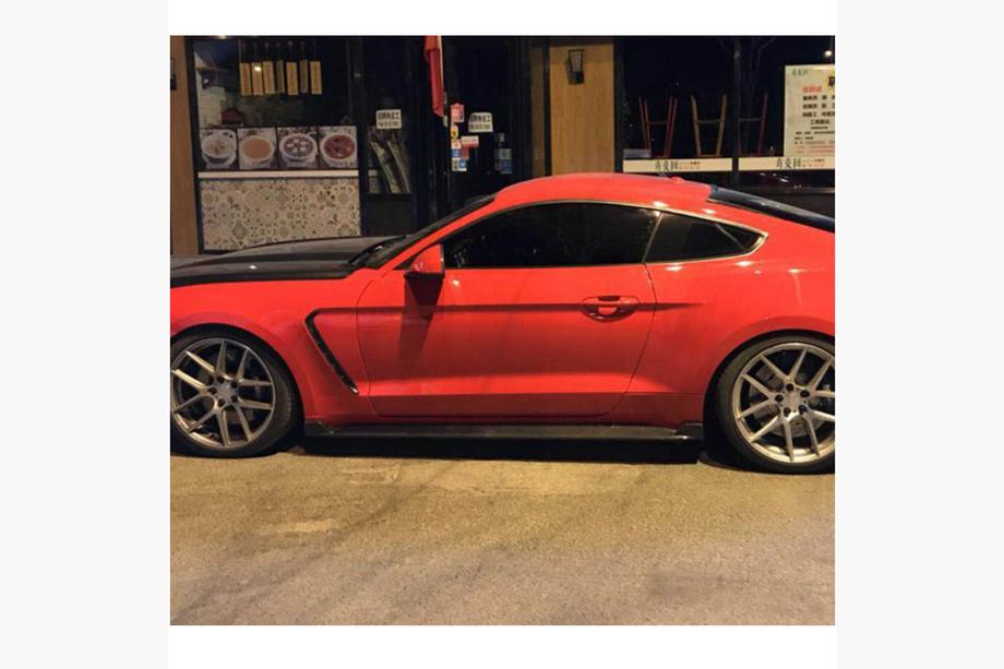 Ford Mustang 2015-2023 Seitenschweller V2 (Carbon) Foto 3