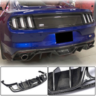 Ford Mustang 2015-2023 Heckdiffusor V2 (2015-2017, Carbon) Foto 1