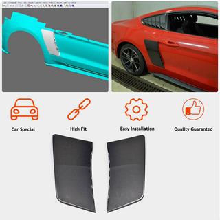 Heckkotflügel Abdeckungen (2015-2017, Carbon) Ford Mustang 2015-2023 Foto 2