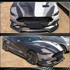 Ford Mustang 2015-2023 Frontstoßstangen Lippe Aufsatz (2017-2020, Carbon) Foto 4