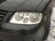 Volkswagen Caddy 2004-2010 Scheinwerferblenden (schwarz) Schwarz Glanz Foto 1