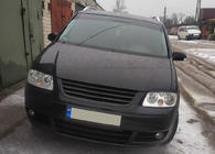 Volkswagen Caddy 2004-2010 Scheinwerferblenden (schwarz) Schwarz Matt Foto 4