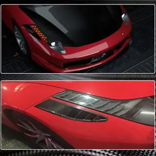 Frontstoßstangenaufsätze V1 (2011-2013, Carbon) Ferrari 458 Italia 2009-2015 Foto 3
