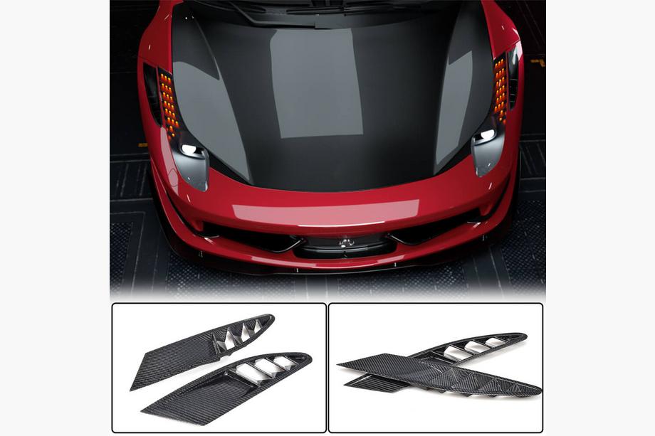 Ferrari 458 Italia 2009-2015 Frontstoßstangenaufsätze V1 (2011-2013, Carbon) Image