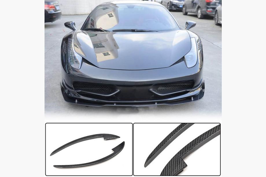Ferrari 458 Italia 2009-2015 Frontstoßstangenaufsätze V2 (2011-2013, Carbon) Foto 1