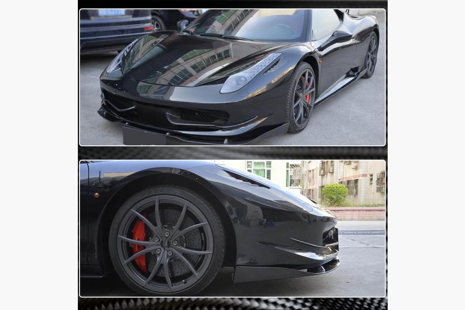 Ferrari 458 Italia 2009-2015 Frontstoßstangenaufsätze V2 (2011-2013, Carbon) Foto 4