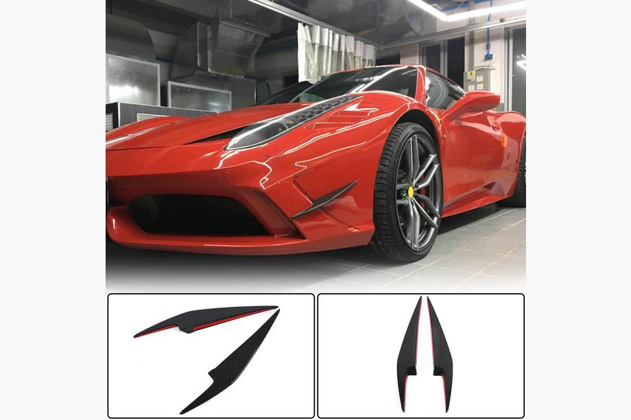 Ferrari 458 Italia 2009-2015 Carbon Frontstoßstangen Abdeckungen (2014-2015) Image