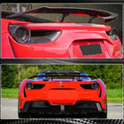 Ferrari 488 GTB 2015-2019 Heckleuchten Abdeckungen (2015-2017, Carbon) Foto 3