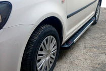 Volkswagen Caddy 2004-2010 Trittbretter Red-style (2 Stk, Alu) Standardbasis Foto 1