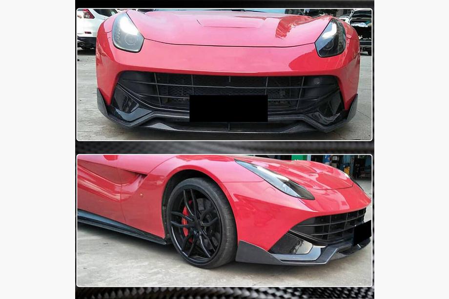 Ferrari F12 Berlinetta 2012-2017 Frontlippe Stoßstange Aufsatz (2012-2014, Carbon) Foto 3