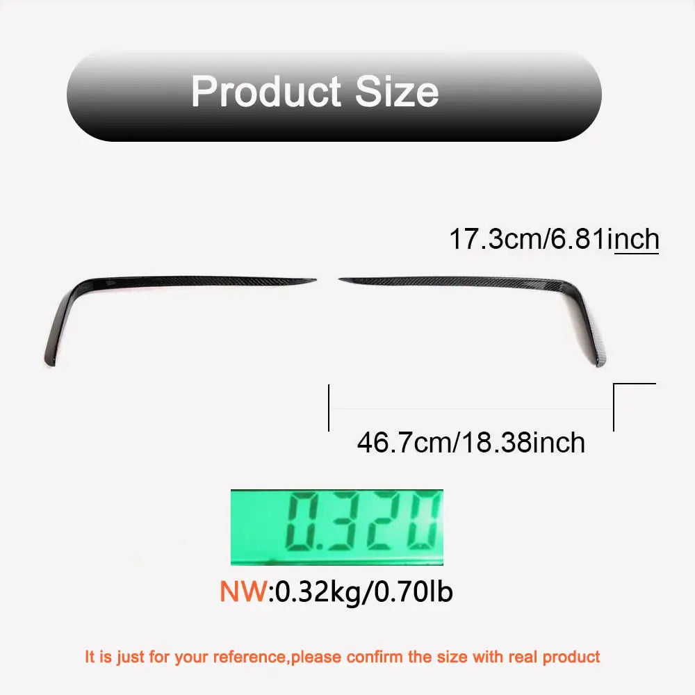Zeekr 001 2021- Carbon Frontstoßstangen Abdeckungen (2021-2024) Foto 5