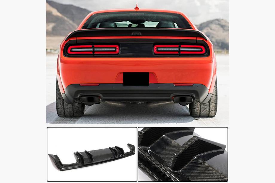 Dodge Challenger 2008-2023 Heckdiffusor für Heckstoßstange (2015-2023, Carbon) Image