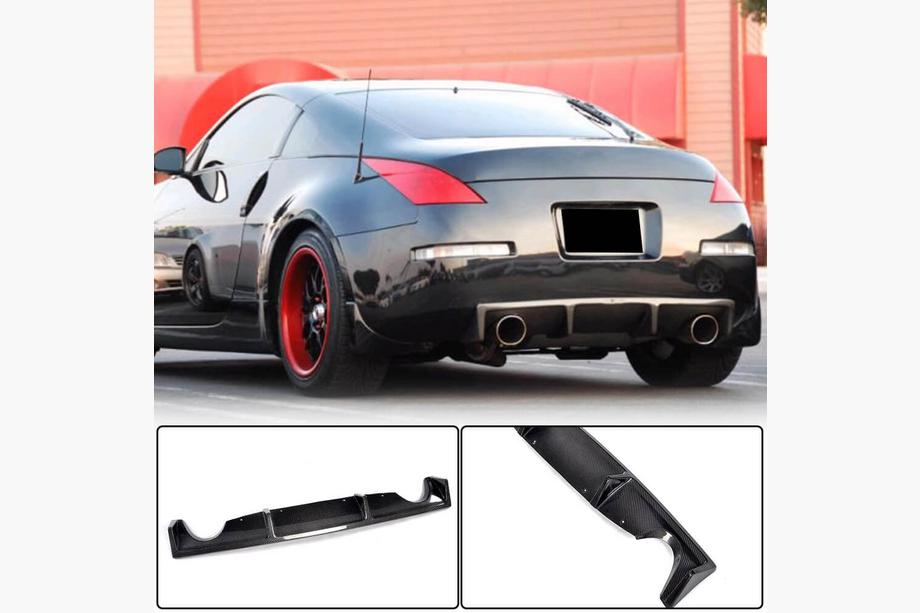 Nissan 350Z 2002-2009 Heckstoßstangen Diffusor (2003-2009, Carbon) Foto 1
