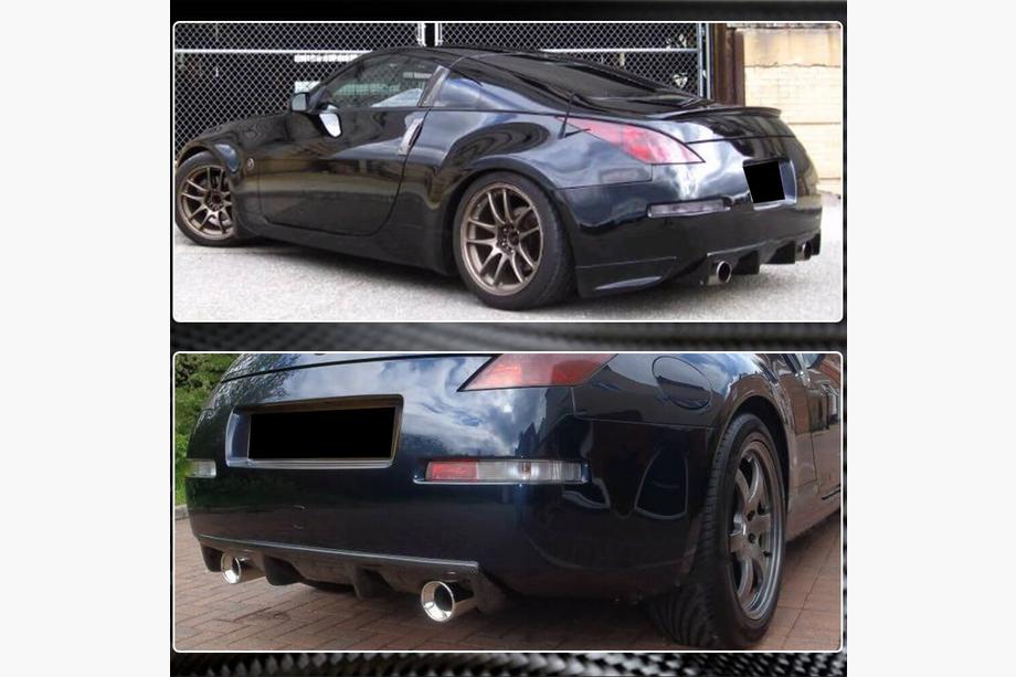 Nissan 350Z 2002-2009 Heckstoßstangen Diffusor (2003-2009, Carbon) Foto 5