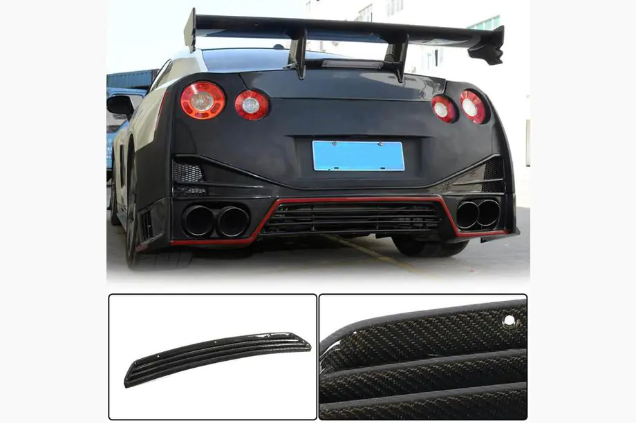 Nissan GT-R 2008-2025 Heckdiffusor Stoßstange (2009-2015, Carbon) Image