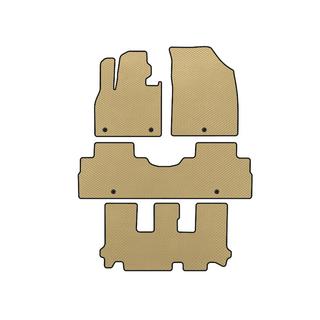 EVA Fußmatten (3 Reihen, 8-Sitzer, Beige)