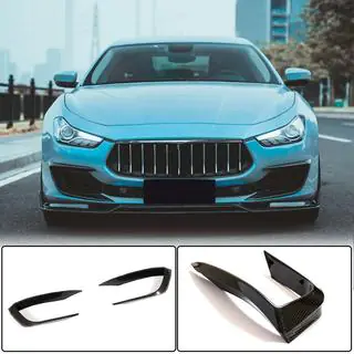 Carbon Frontstoßstangen Abdeckungen (für Base 2018-2020) Maserati Ghibli 2013-2023 Foto 1