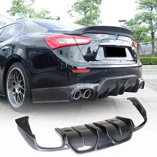 Heckdiffusor für Stoßstange (für Base/S/S Q4 2014-2017, Carbon) Maserati Ghibli 2013-2023 Foto 1