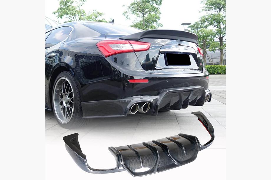Maserati Ghibli 2013-2023 Heckdiffusor für Stoßstange (für Base/S/S Q4 2014-2017, Carbon) Image