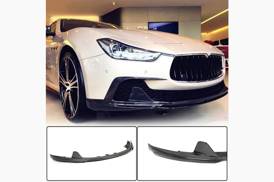 Maserati Ghibli 2013-2023 Frontlippe V3 für Base/S/S Q4 2013-2017, Carbon Image
