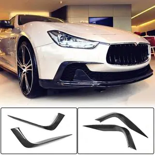 Carbon Frontstoßstangen Abdeckungen (für Base/S/S Q4 2013-2017) Maserati Ghibli 2013-2023 Foto 1