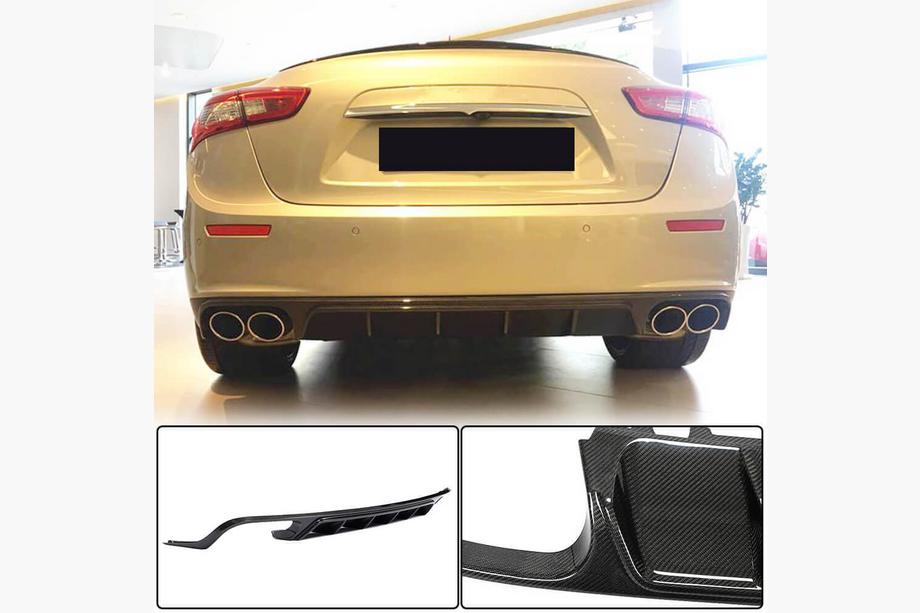 Maserati Ghibli 2013-2023 Heckdiffusor für Stoßstange (Base/S/S Q4 2013-2017, Carbon) Image